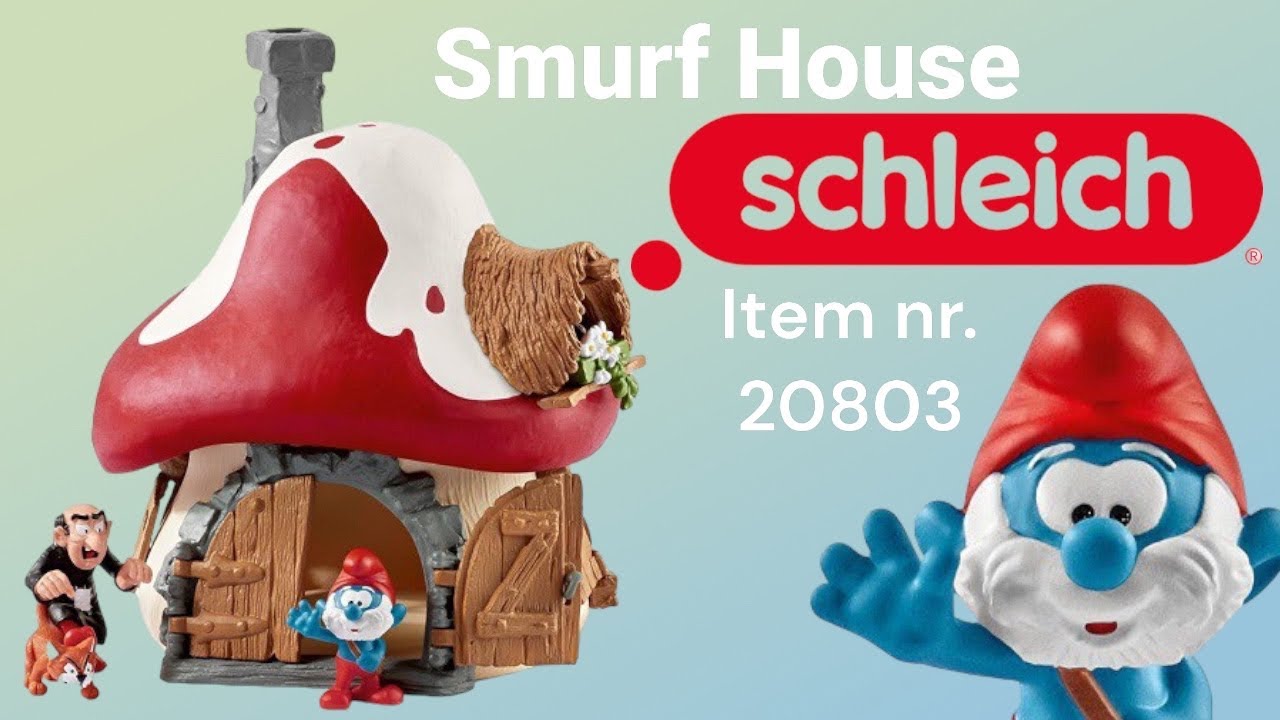 Schtroumpf - Maison des Schtroumpfs avec 2 figurines - Schleich – Veille  sur toi