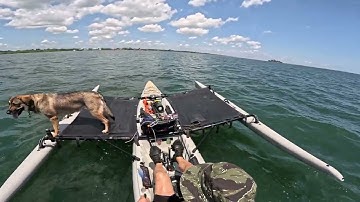 June 7, 2024 Hobie Tandem Island without mast & sail.