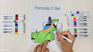 Color Pages Formula 1 Car