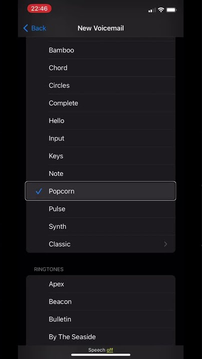 Popcorn, Apple iPhone, notification sound