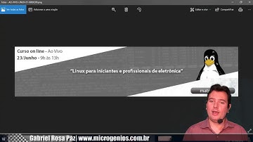 Linux para iniciantes e eletrônica - Curso com transmissão ao vivo