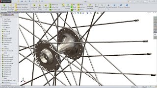 SolidWorks tutorial Bike Wheel Spokes