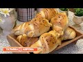 Круассаны (булочки) на закваске без сахара