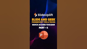 🔥 Slide and Seek: PowerPoint Tips & Tricks: Quick Access Toolbar #powerpoint #ytshort