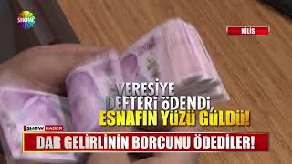 Dar gelirlinin borcunu ödediler!