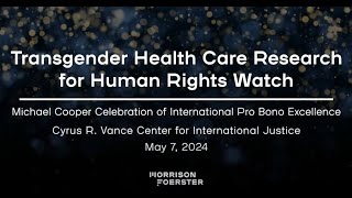 Gender-Affirming Health Care Research for Human Rights Watch