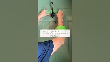 PAINTING HACK: Use aluminum foil to protect odd-shaped objects from paint splatters. #paintingtips