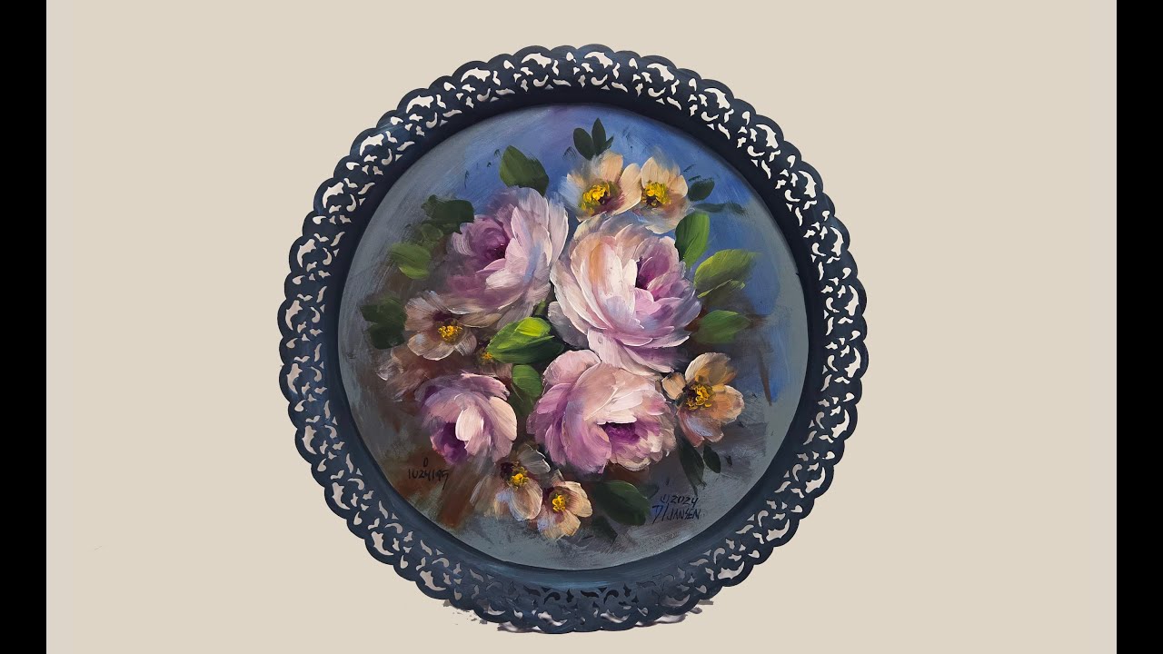 Paint It Simply= Tray of Roses- Advanced Techniques