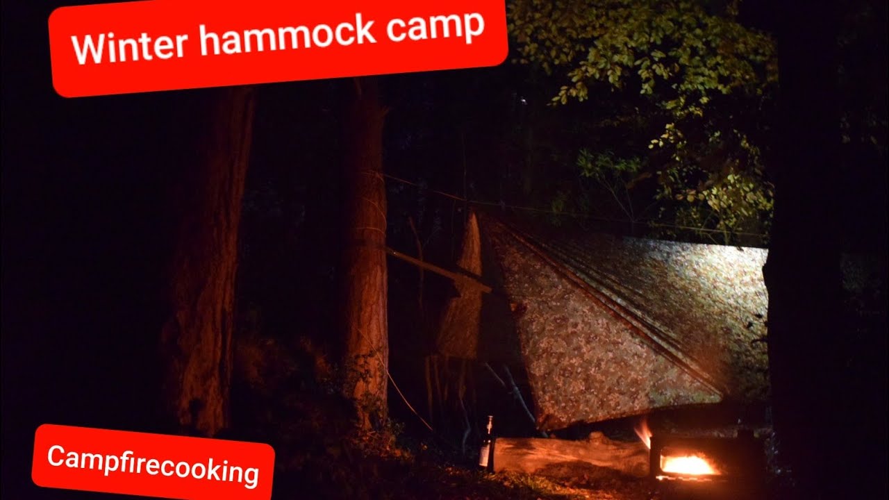 Winter camping. Hammock camping. Wild camping Scotland. Bushcraft