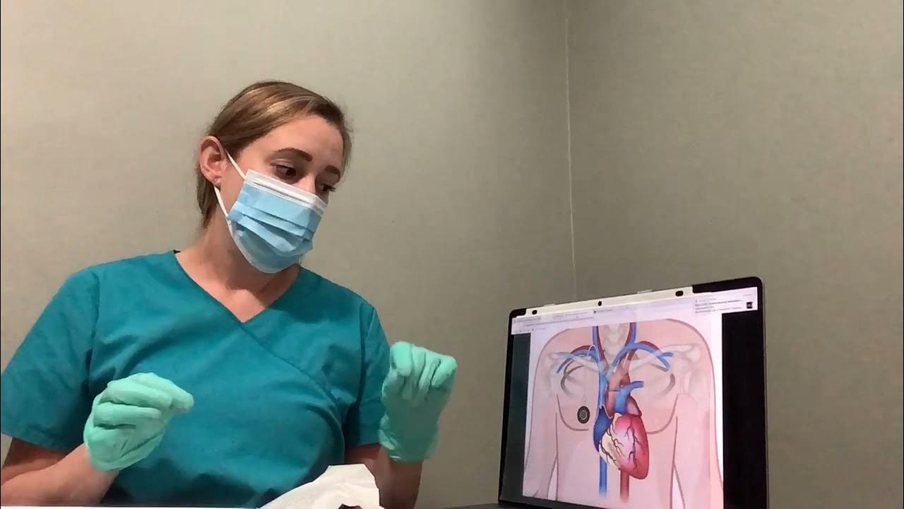 Port a cath dressing change YouTube