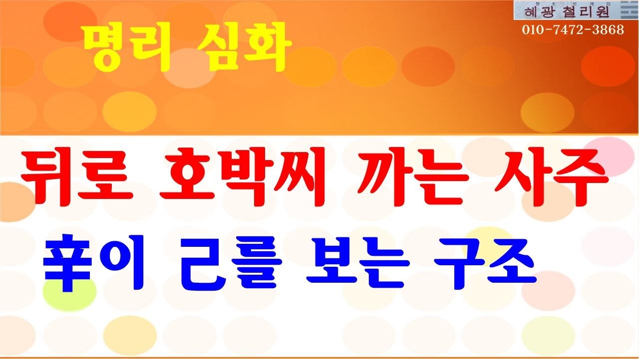 #명리심화-辛이 己를 보는 구조(편인과 상관의 역할)