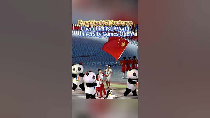 President Xi declares Chengdu FISU World University Games open #china   #fyp  #chengdu #fisu