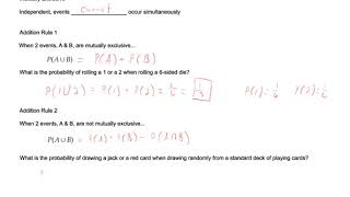 Free Test Prep Online: ACT Math Statistics 7 Probability Addition Rule