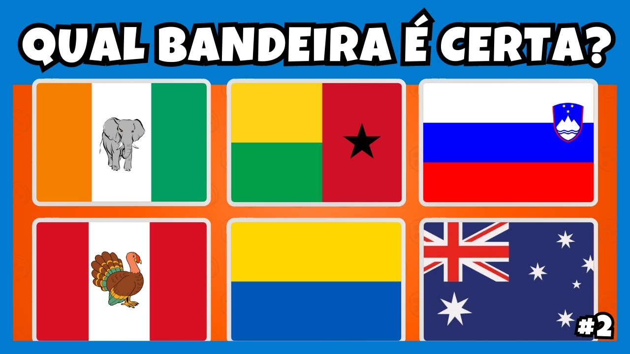 🌎 ACERTE A BANDEIRA CORRETA  QUIZ DE BANDEIRAS DE PAÍSES