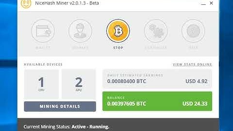 Nicehash v2 Mining with 2x Gtx 1080