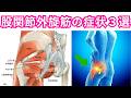 「股関節外旋筋の固さ」によって起きる臨床的に多い症状３選！