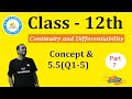 Class 12th -Continuity and Differentiability Part -7