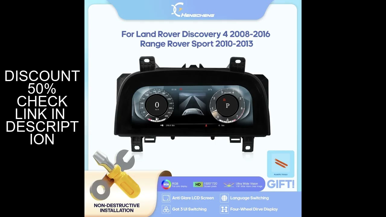 For Land Rover Discovery 4 2008-2016 Range Rover Sport 2010-2013 Carplay Digital Cluster Dashboard C