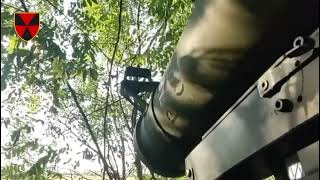 Ukraine - XX.09.2023. A Ukrainian Soldier Fires RPV-16 Rocket Launcher Towards Russian Position.