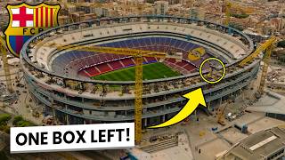 Camp Nou Construction Update - Only One Section Left on the Compression Ring