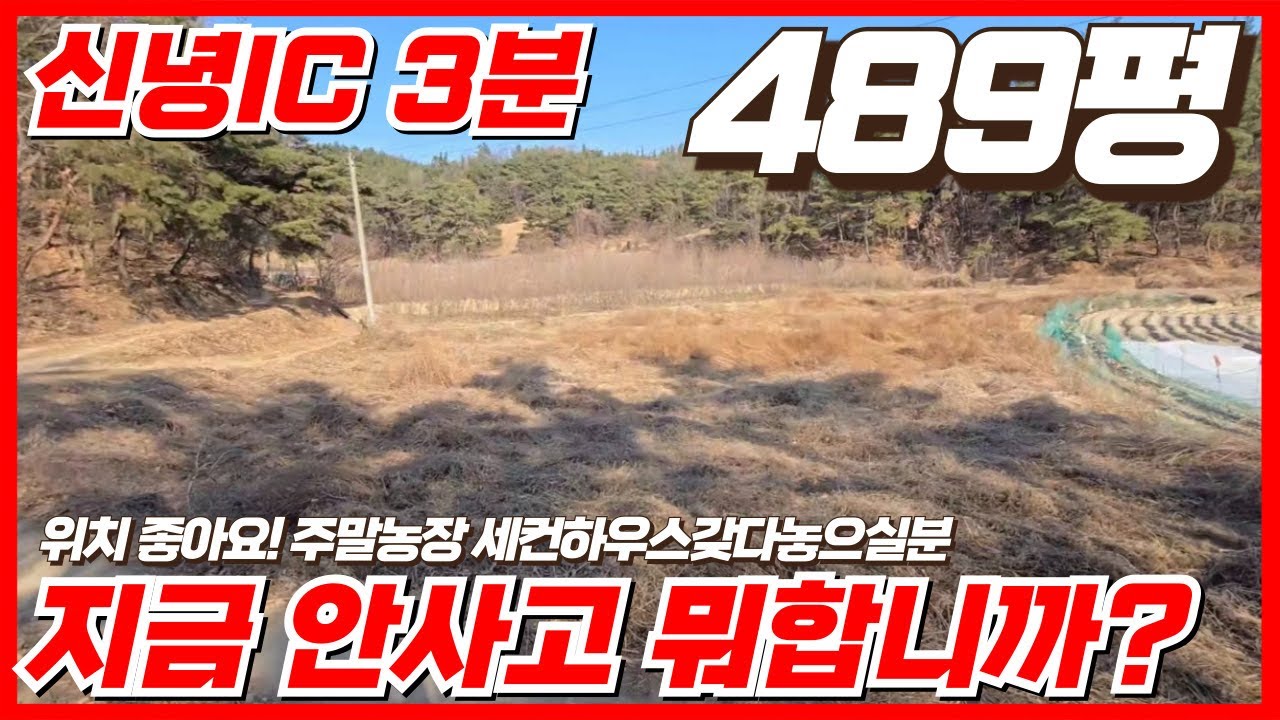 영천부동산 489평 땅 매물｜4,400만 원 신녕IC 3분 · 영천땅매매
