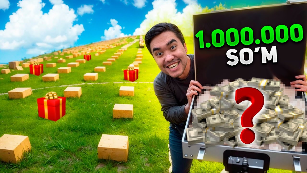 100 TA KAROBKAGA 1 MILLION BERKITILGAN TOPGAN OLADI