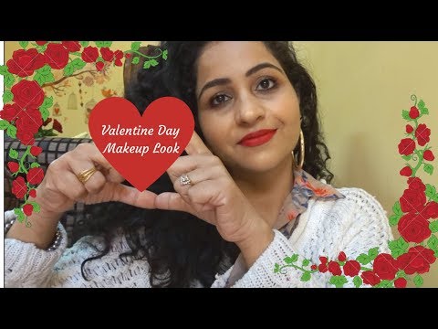 valentine-day-makeup-tutorial-2019-indian-|-red-lipstick-|-mac-ruby-woo