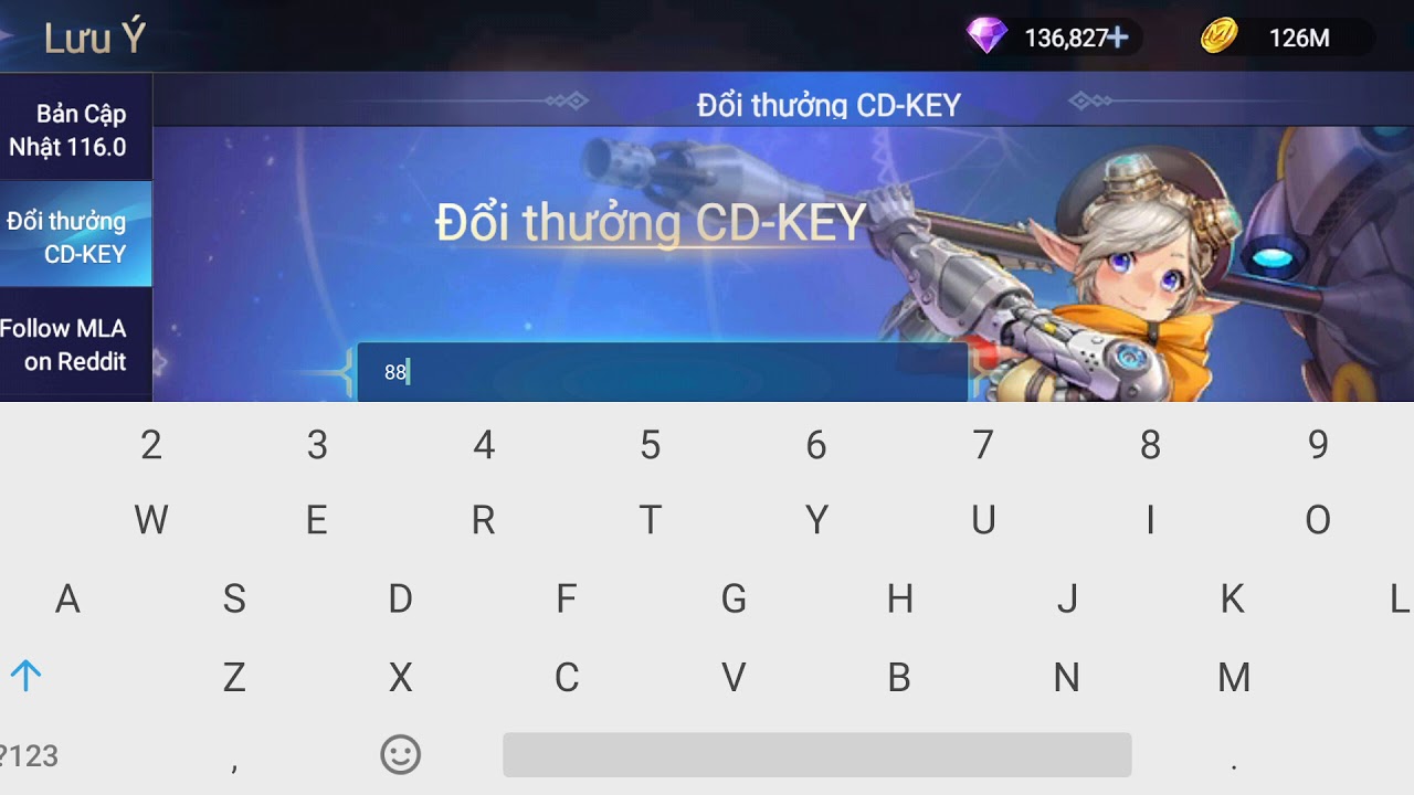 NEW CD-KEY 888888 | MLA