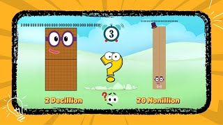 Big Numbers Comparison Million Billion Trillion Numberblocks Math For Kids