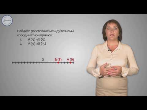 Расстояние между точками координатной прямой 6 класс видеоурок