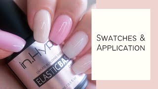 In.Hype Elastic Base. Overview,  Swatches, Nail Overlays Tutorial screenshot 2