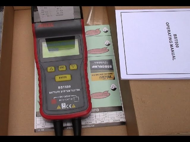 Testeur de batterie Ancel BST 500 : Diagnostiquez et imprimez vos tests