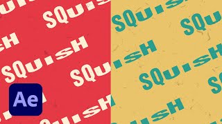 Squish Kinetic Typography Animation | After Effects Tutorial