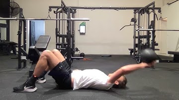 Supine Single Arm Med Ball Drop Catch