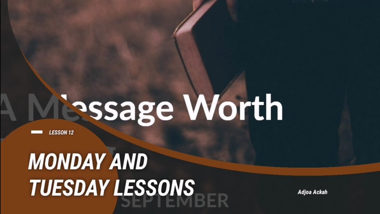 Tuesday Lessons LESSON 12: MONDAY AND TUESDAY LESSONS - YouTube