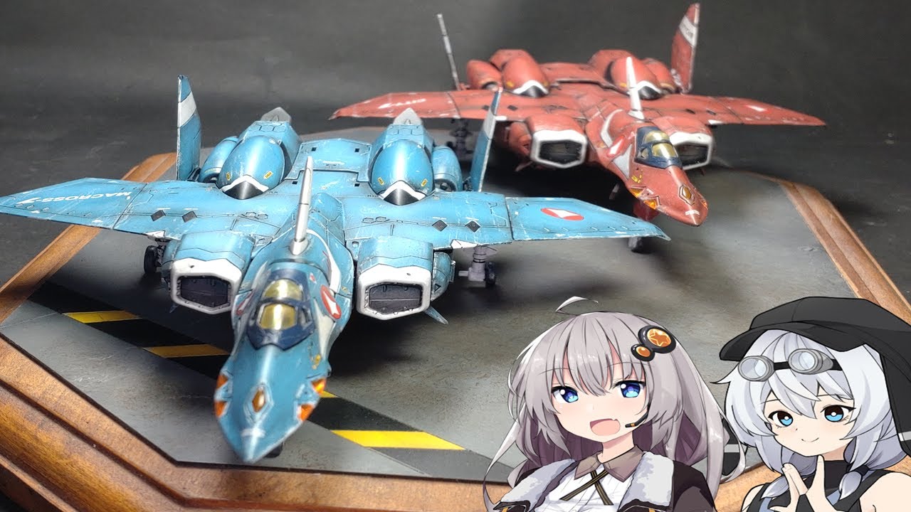 Macross 7] I built the HG 1/100 VF-22S Max and Milia units