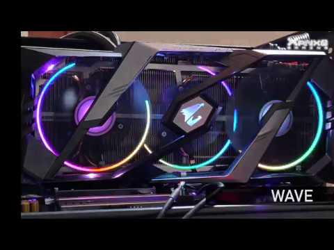 kaskade frynser tale AORUS RTX 2070 XTREME RGB Effects LED - YouTube