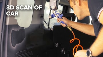 3D Scan of a car using Artec3D Ray and Leo with AESUB 3D Scanningspray