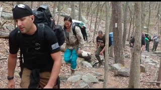 Wounded Warrior Regiment Marines hike the AT