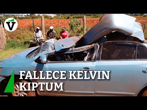 Las imágenes del coche de Kelvin Kiptum tras el trágico accidente