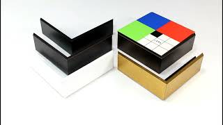 Corner Sample: 1-3/4" deep floater frames