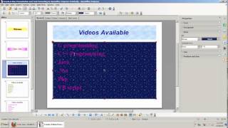 Create A New Presentation Text Area Formating And Insert Master Page  In Openoffice Impress Tamil