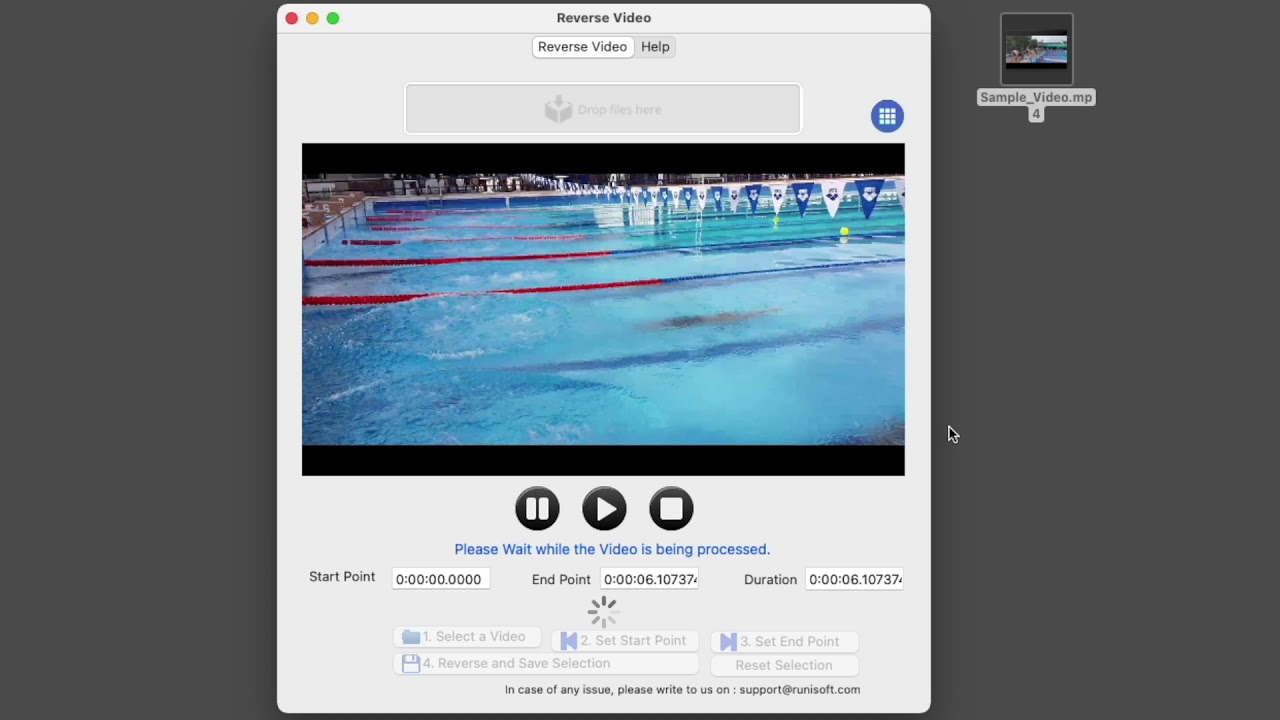 Reverse Video for macOS (Play video backwards with reversed audio)