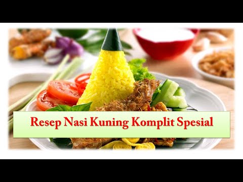  Resep Nasi Kuning  Komplit Spesial YouTube