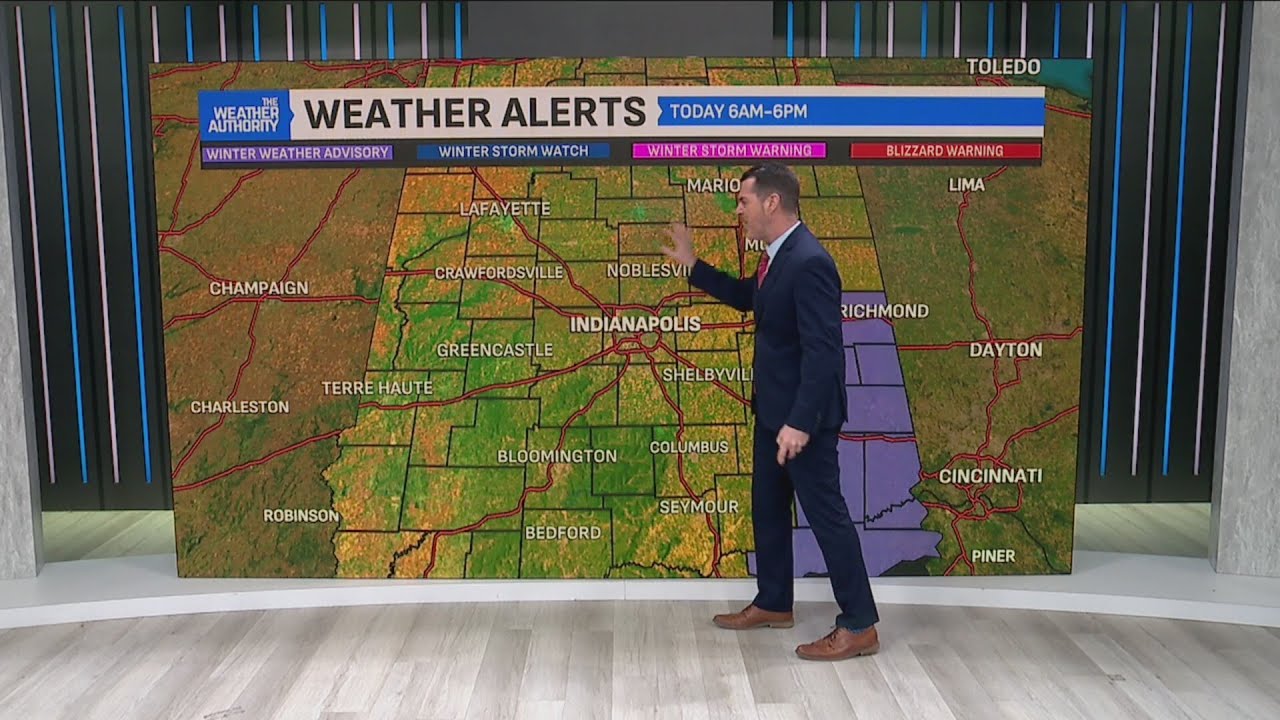 Wintry mix could affect Friday morning commute - YouTube