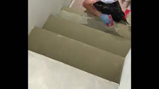 Marches Descalier En Béton Ciré - Aux Couleurs Delsa