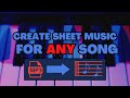 Get sheet music for any song  quick tutorial