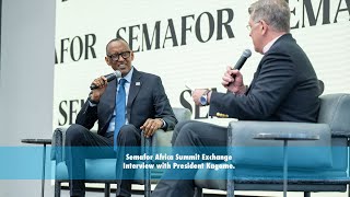 Semafor Africa Summit Exchange | Interview with President Kagame.