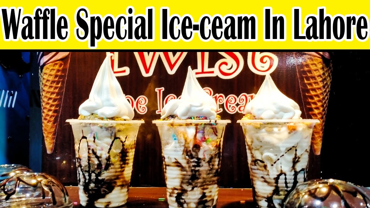 Waffle IceCream Special In Lahore Waffle Cone Slush Cold Coffee Food Street Hub