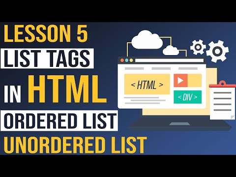 List Tags in HTML | Ordered List and Unordered List - Html Tutorial for Beginners ( Lesson -5)